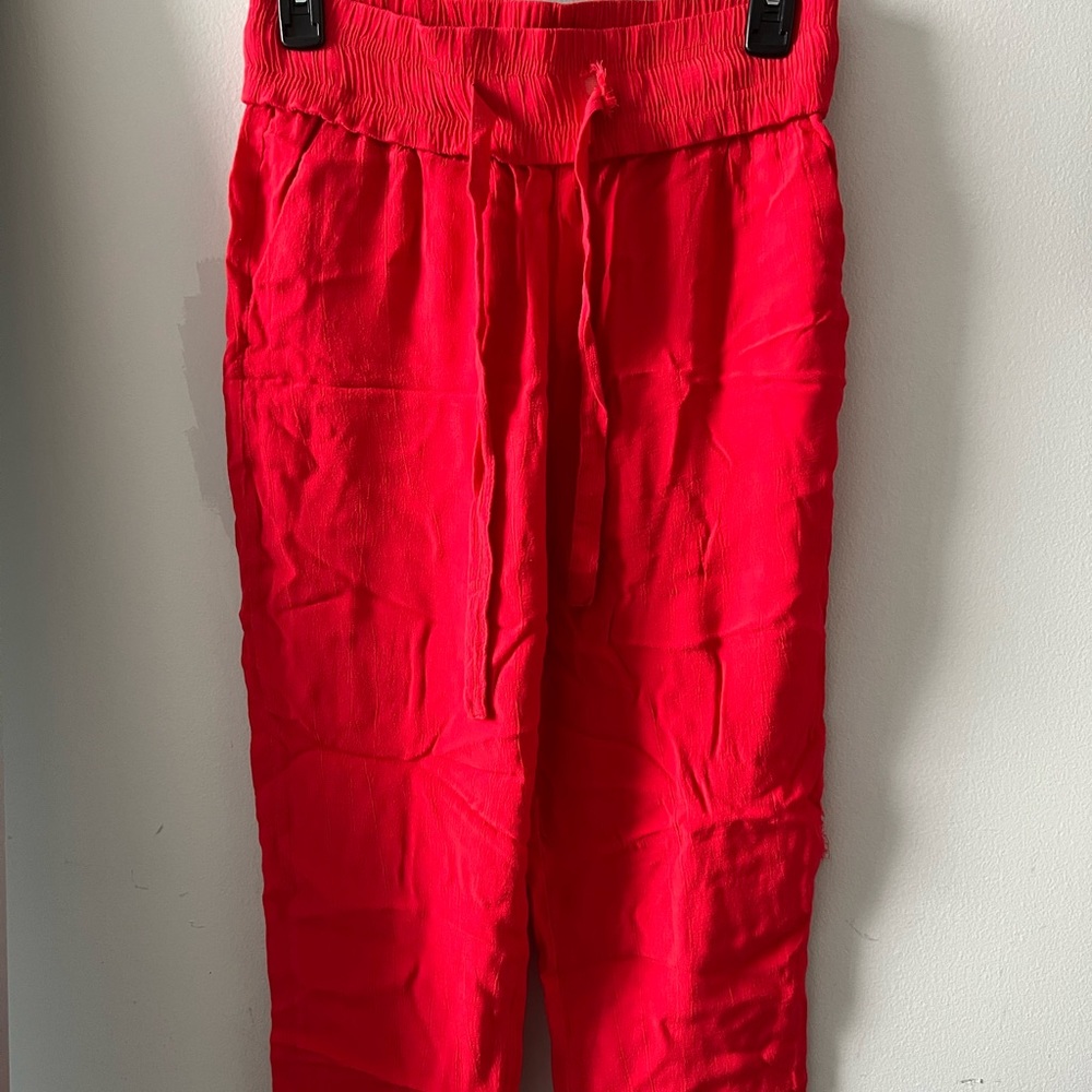 KOTON Wide-Leg Bright Pink/Red Pants